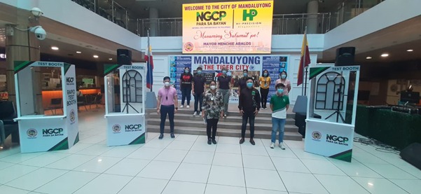 NGCP donates ECLIA-based antibody test kits, testing booths to Mandaluyong LGU